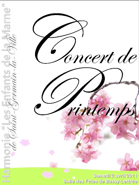 Concert Harmonie de St Germain � Bussy-Lettr�e 2011